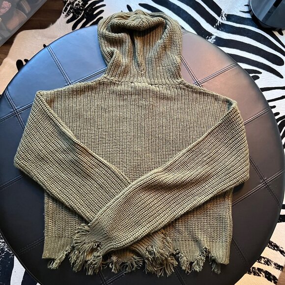 Planet gold Juniors zip front hoodie sweater olive green size XS - Picture 5 of 5